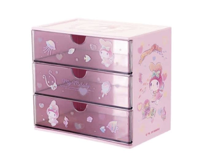 Sanrio Cinnamoroll chest storage box with shops drawers