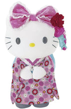 Load image into Gallery viewer, Hello Kitty Plush in Floral Komono 8" or 10" (Japan Edition)