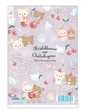 Load image into Gallery viewer, Rilakkuma Memo Pad, Notebook, Mini Index Holder (Shining Jewel Cherry Series 2022)