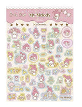 Load image into Gallery viewer, Hello Kitty or My Melody A4 Sticker Sheet (2022)