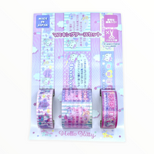 Load image into Gallery viewer, Sanrio Character Triple Roll Paper Tape Set