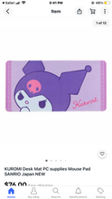 Load image into Gallery viewer, Sanrio Character Lightweight Desk Mat, Hello Kitty, Kuromi, Little Twin Stars