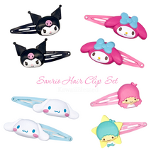 Load image into Gallery viewer, Sanrio Character Mascot Hair Clips 2-Pcs Set (New 2022)