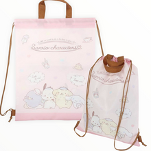 Load image into Gallery viewer, Sanrio Nap Sack Backpack/Tote Bag (Kuromi, My Melody, Sanrio Characters, Hangyodon)