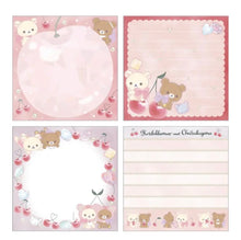 Load image into Gallery viewer, Rilakkuma Memo Pad, Notebook, Mini Index Holder (Shining Jewel Cherry Series 2022)