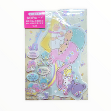 Load image into Gallery viewer, Sanrio Character Greeting Card with Stickers