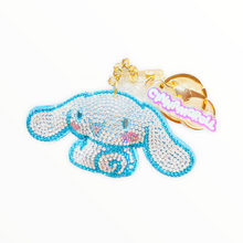 Load image into Gallery viewer, Kuromi / Cinnamoroll / Hangyodon Pavé Sparkly Keychain