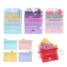 Load image into Gallery viewer, Sanrio Characters Index Flat Zipper Case Set