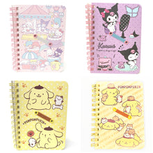 Load image into Gallery viewer, Sanrio Character B7 Spiral Notebook with Pen Holder (Passport size)