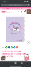 Load image into Gallery viewer, Sanrio Character A5 Spiral Notebook