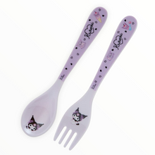 Load image into Gallery viewer, Kuromi Melamine Utensil Set (Fork/Spoon)