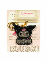 Load image into Gallery viewer, Kuromi / Cinnamoroll / Hangyodon Pavé Sparkly Keychain