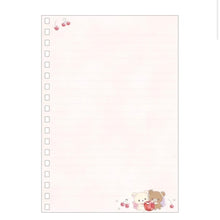 Load image into Gallery viewer, Rilakkuma Memo Pad, Notebook, Mini Index Holder (Shining Jewel Cherry Series 2022)
