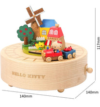 Load image into Gallery viewer, Hello Kitty Wooden Train Station  Music Decor