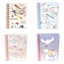 Load image into Gallery viewer, Sanrio Character B7 Spiral Notebook with Pen Holder (Passport size)