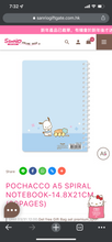Load image into Gallery viewer, Sanrio Character A5 Spiral Notebook