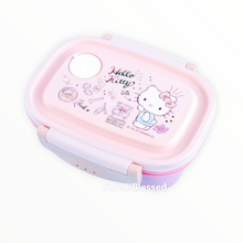 Load image into Gallery viewer, Sanrio Bento Box with Clips (Hello Kitty MyMelody Cinnamoroll Kuromi