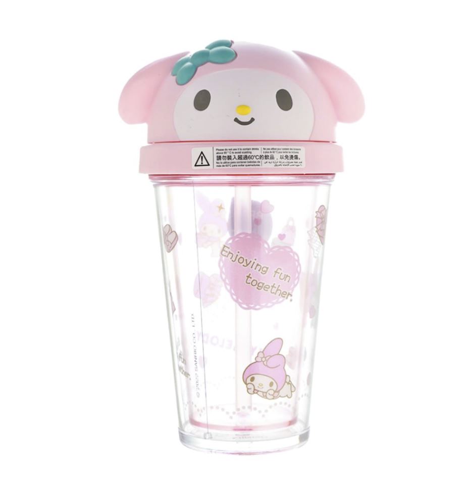 Sanrio Characters Cup with Straw (Rare Find)