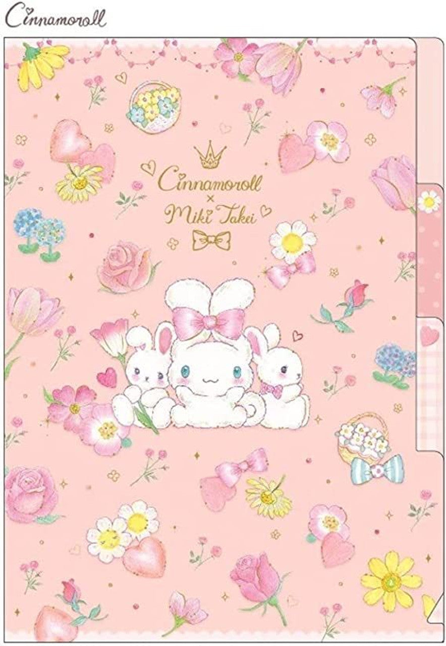 Sanrio x Miki Takei A5 Clear File with 3 Pockets