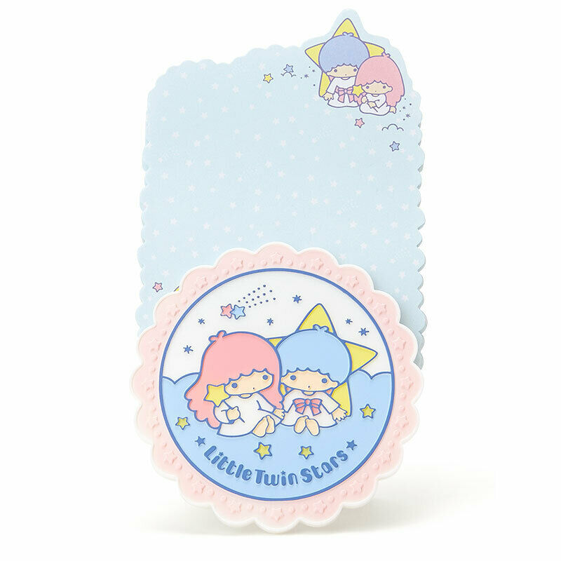 Little Twin Stars Memo Pad with Clip Stand (Collectible Item)