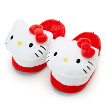 Load image into Gallery viewer, Hello Kitty/My Melody Face Plush Slipper
