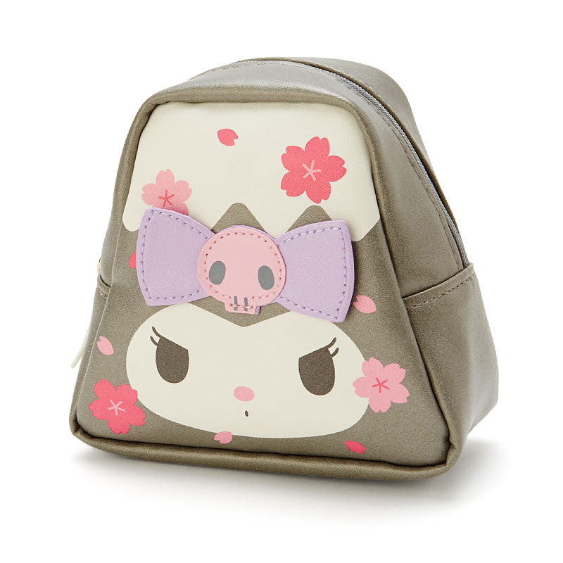 Kuromi Hello Kitty Pompompurin Pouch in Sakura Fuji Mountain Style