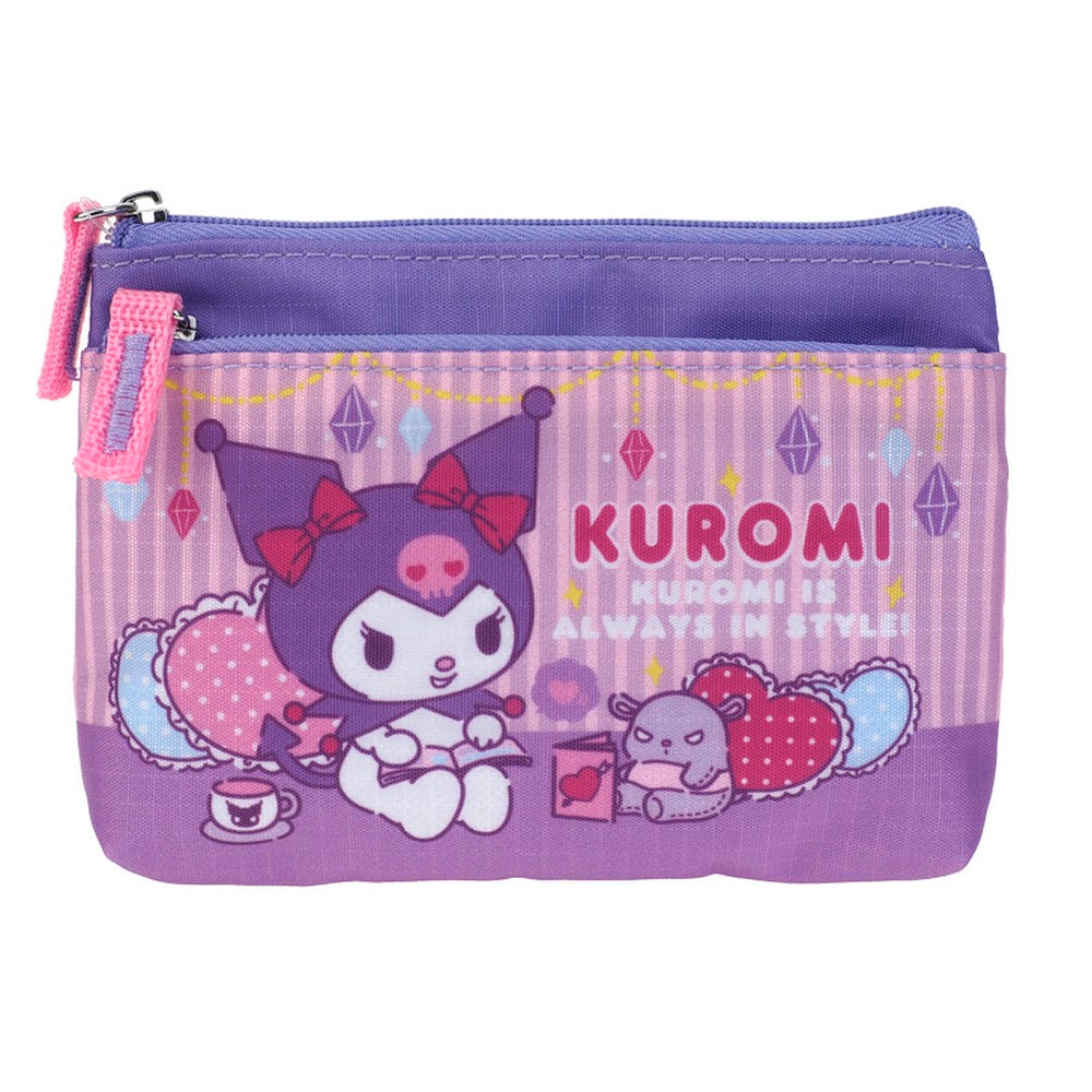 Kuromi Two Zip Pouch