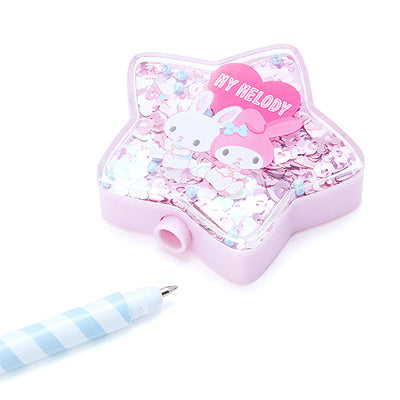 10Pcs Sanrio Straw Toppers Hello Kitty Kuromi PVC Pencil Cap Pen