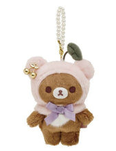 Load image into Gallery viewer, Ko-Rilakkuma ChairoiKoguma Shining Jewel Cherry Tote Bag Keychain Macot
