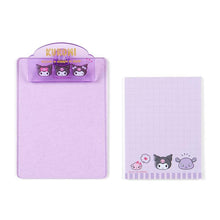 Load image into Gallery viewer, Kuromi Sparkle Mini Clipboard &amp; Memo Pad (Kuromi, My Melody, Pochacco, Hello Kitty, Cinnamoroll
