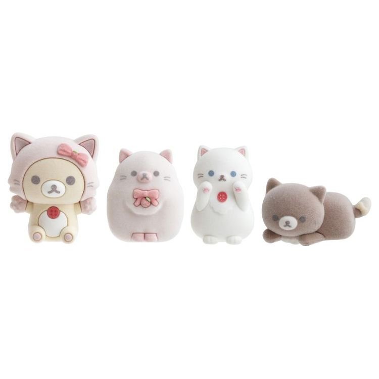 Korilakkuma Strawberry Cats - NyanNyan Figure Set San-X Rilakkuma