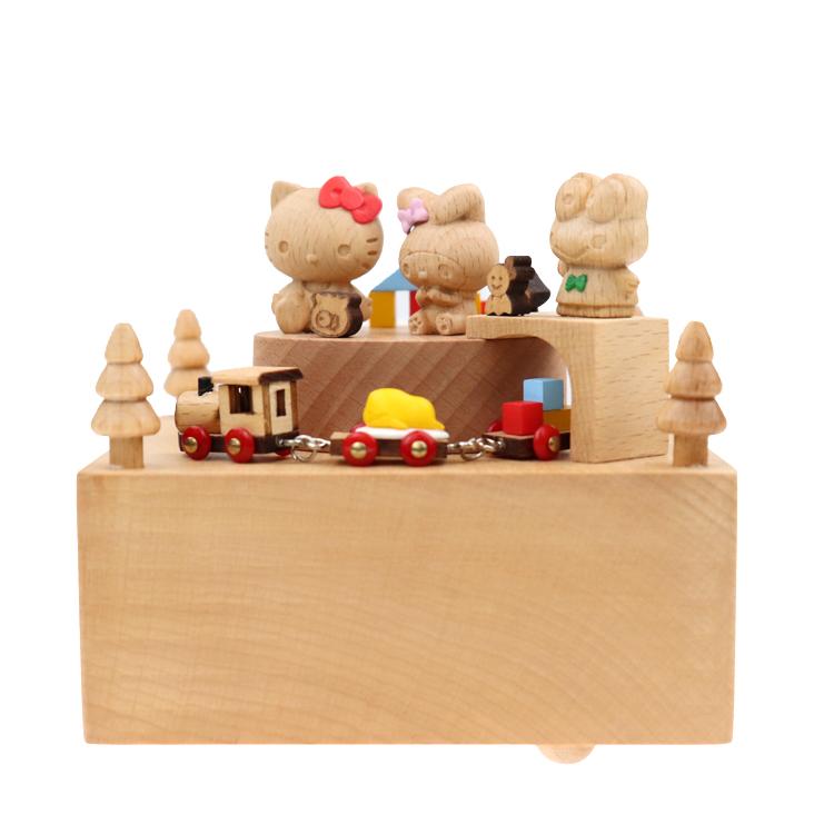 Hello Kitty & Friends Wooden Music Box