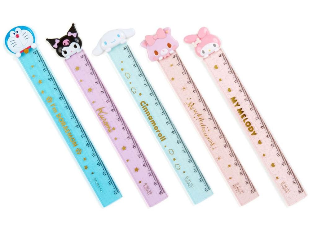 Sanrio Mascot Sparkle Ruler (My Melody Cinnamoroll Kuromi)