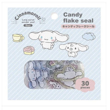 Load image into Gallery viewer, Candy Flake Stickers Cinnamoroll, Pochacco, Kuromi
