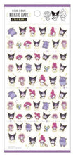 Load image into Gallery viewer, It&#39;s Like a Dream Kiratto Mark Stickers Seals (Sanrio Characters, Kuromi &amp; Melody)
