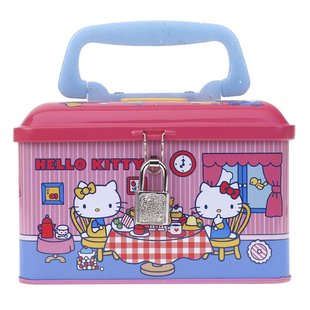 Sanrio Character Tin Cash Coin Bank with Handle