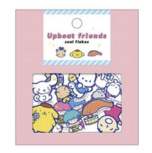 Load image into Gallery viewer, Sanrio Upbeat Friends Flake Sticker Set (Pink Kamio 2022)
