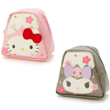 Load image into Gallery viewer, Kuromi Hello Kitty Pompompurin Pouch in Sakura Fuji Mountain Style
