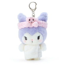 Load image into Gallery viewer, Kuromi Keychain w Mascot: Bathrobe
