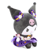 Load image into Gallery viewer, Kuromi Plush (Gold &amp; Purple Ribbon)
