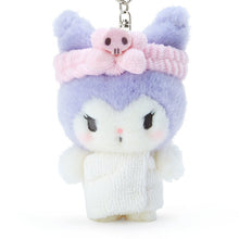 Load image into Gallery viewer, Kuromi Keychain w Mascot: Bathrobe
