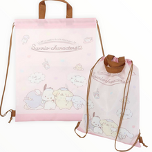 Load image into Gallery viewer, Sanrio Nap Sack Backpack/Tote Bag (Kuromi, My Melody, Sanrio Characters, Hangyodon)
