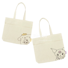 Load image into Gallery viewer, Kuromi / Pompompurin Canvas Tote Bag (Japan Exclusive Edition)
