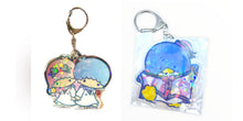 Load image into Gallery viewer, TuxedoSam Little Twin Stars My Melody Sparkly Keychain
