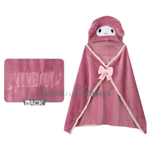 Load image into Gallery viewer, Kuromi / My Melody Blanket with Hoodie (New 2021 Aug)
