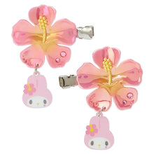 Load image into Gallery viewer, Sanrio Hair Clips Set (Flower Series - Kuromi, My Melody, Cinnamoroll)
