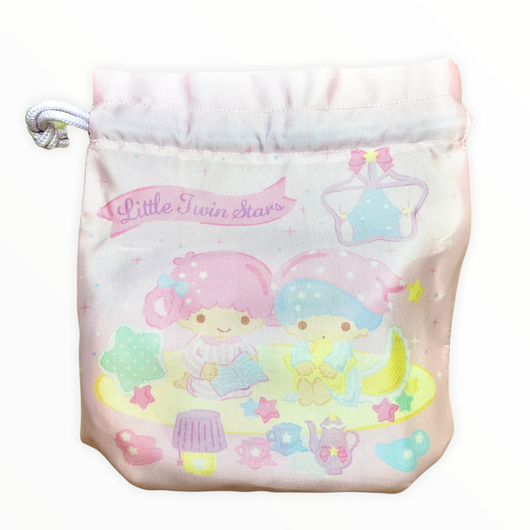 Sanrio Character Drawstring Pouch with Slippers