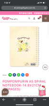 Load image into Gallery viewer, Sanrio Character A5 Spiral Notebook
