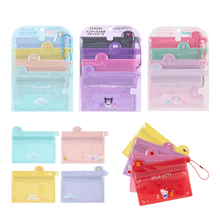 Load image into Gallery viewer, Sanrio Characters Index Flat Zipper Case Set
