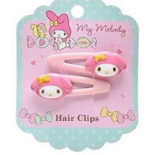 Load image into Gallery viewer, Sanrio Mascot Hair Clips 2-Pcs Set (Little Twin Stars, Hello Kitty, My Melody)
